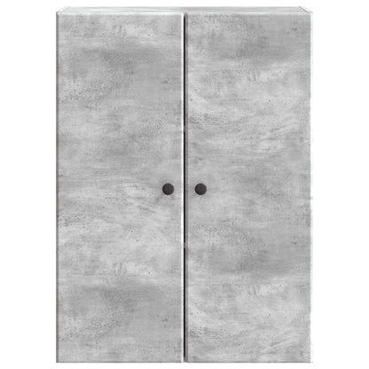 Nástěnná Skříň Betonově Šedá 66 X 34,5 X 90 Cm Kompozitní Dřevo