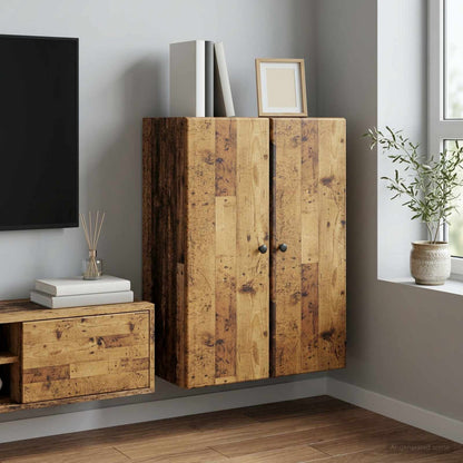 Nástěnná Skříň Staré Dřevo 66 X 34,5 X 90 Cm Kompozitní Dřevo