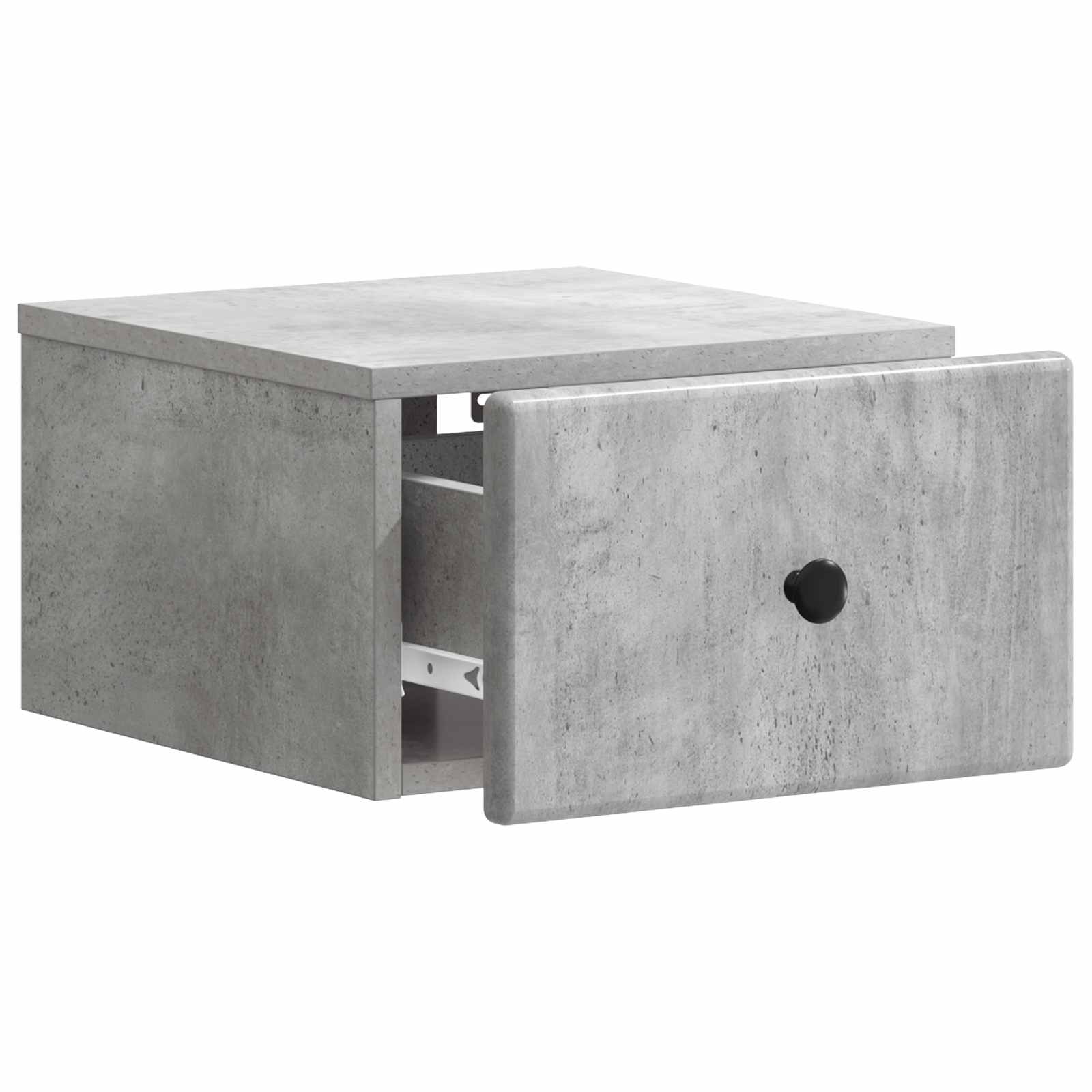 Nástěnný Noční Stolek Nástěnný Betonově Šedá 34,5 X 33 X 20 Cm