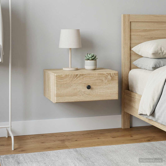Nástěnný Noční Stolek 2 Pcs Dub Sonoma 49 X 34,5 X 20 Cm