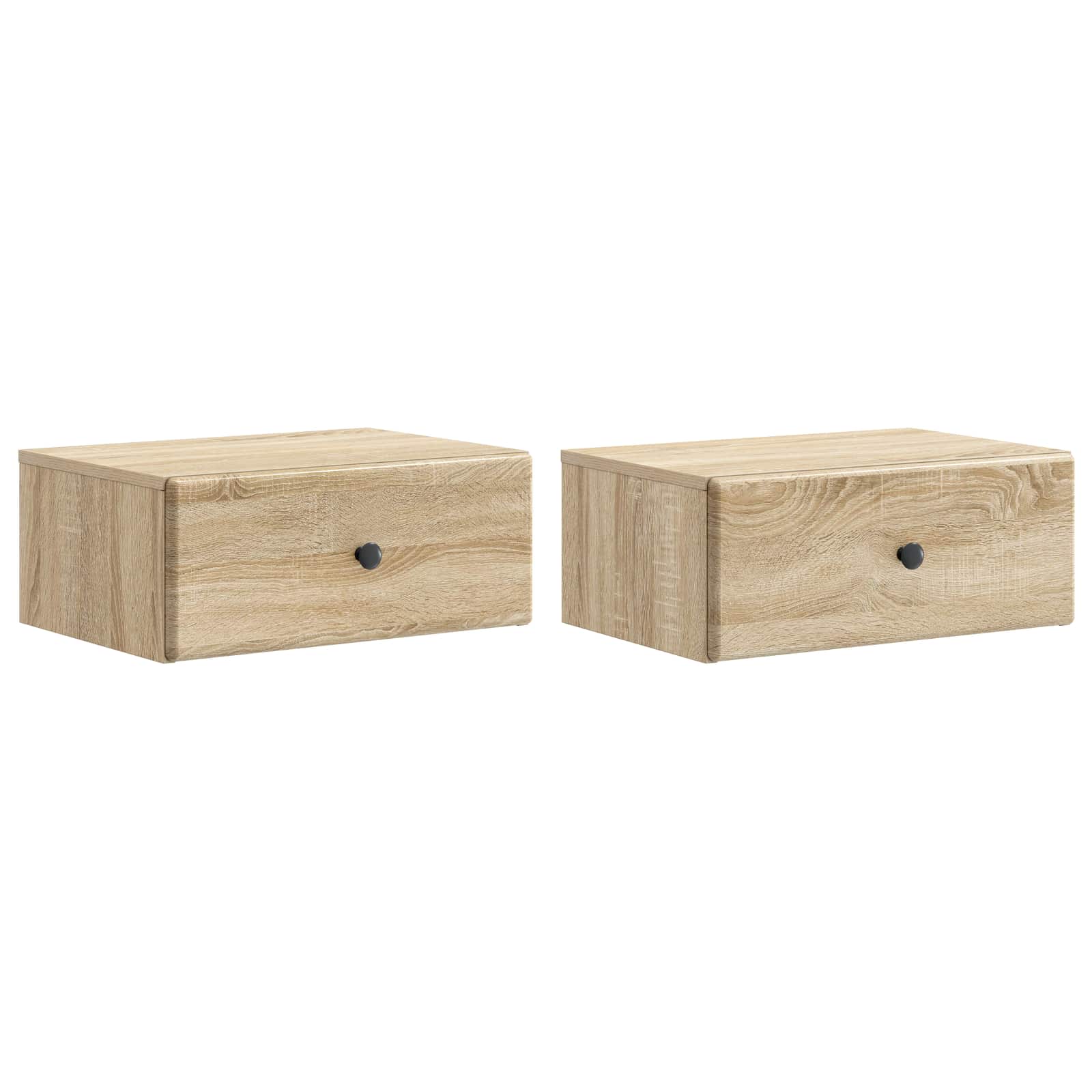 Nástěnný Noční Stolek 2 Pcs Dub Sonoma 49 X 34,5 X 20 Cm