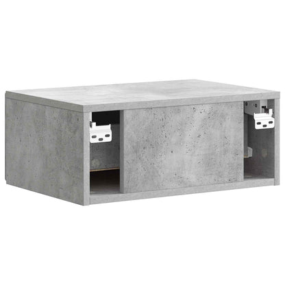 Nástěnný Noční Stolek 2 Pcs Betonově Šedá 49 X 34,5 X 20 Cm
