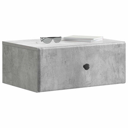 Nástěnný Noční Stolek 2 Pcs Betonově Šedá 49 X 34,5 X 20 Cm