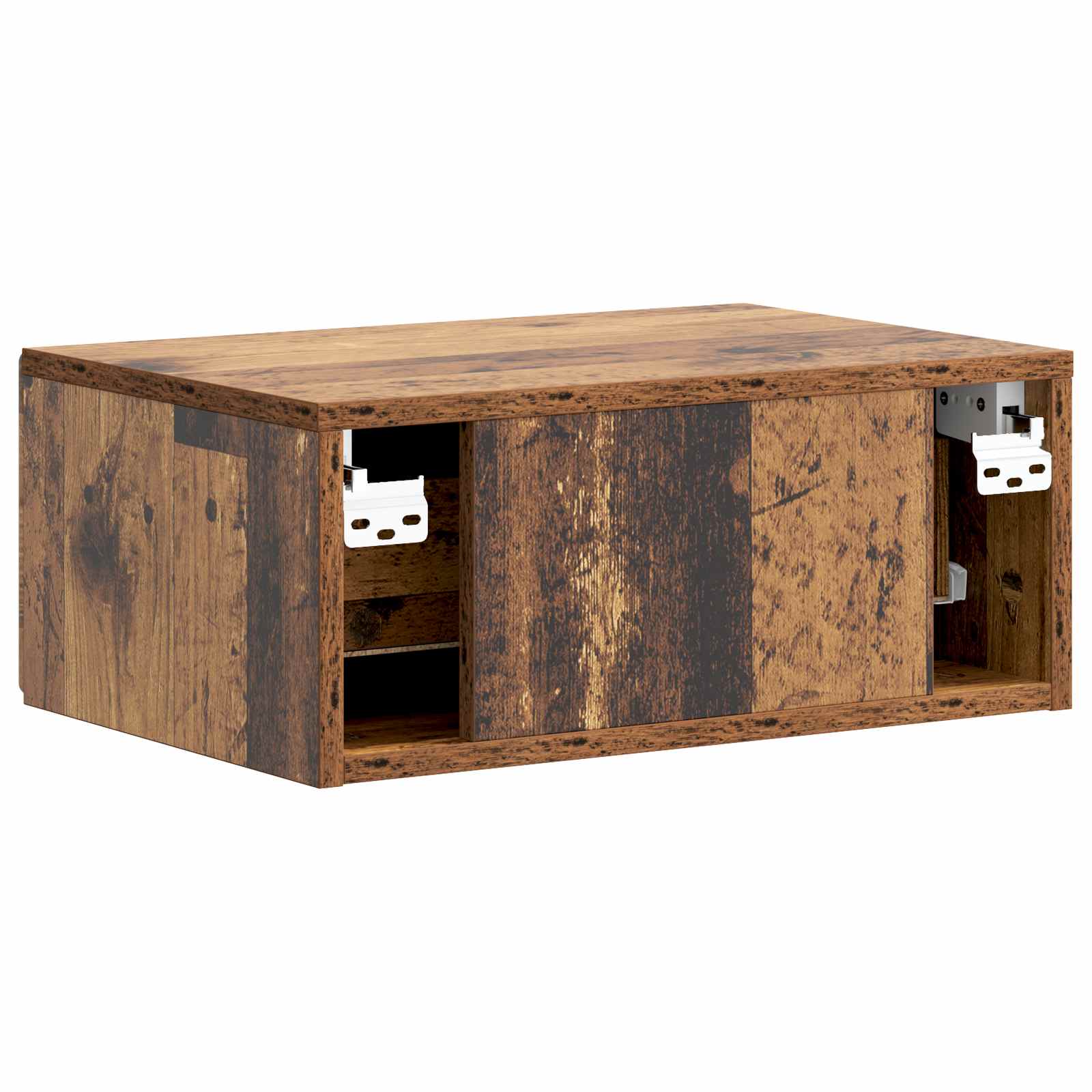 Nástěnný Noční Stolek 2 Pcs Staré Dřevo 49 X 34,5 X 20 Cm