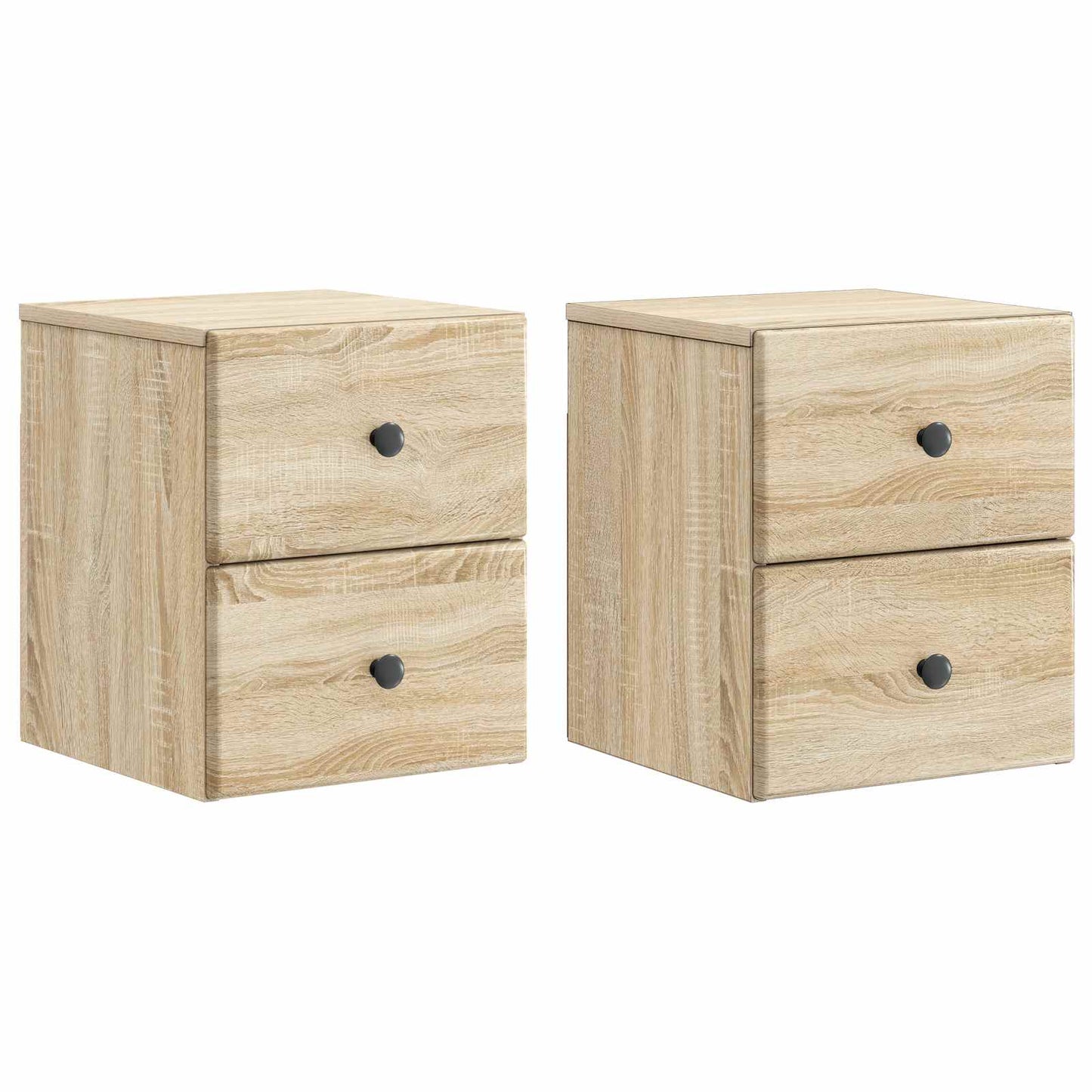 Nástěnný Noční Stolek 2 Pcs Dub Sonoma 34,5 X 33 X 40 Cm
