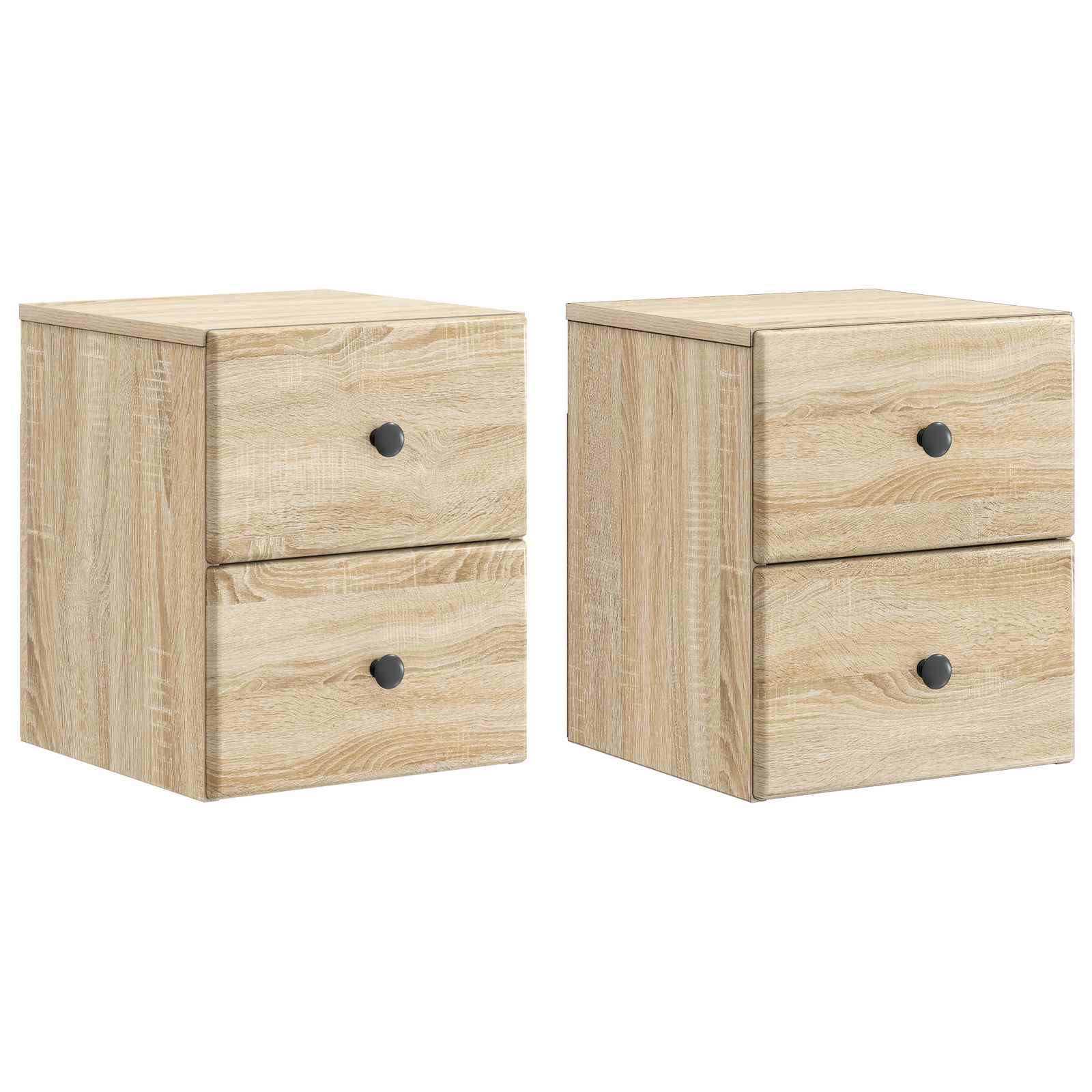 Nástěnný Noční Stolek 2 Pcs Dub Sonoma 34,5 X 33 X 40 Cm