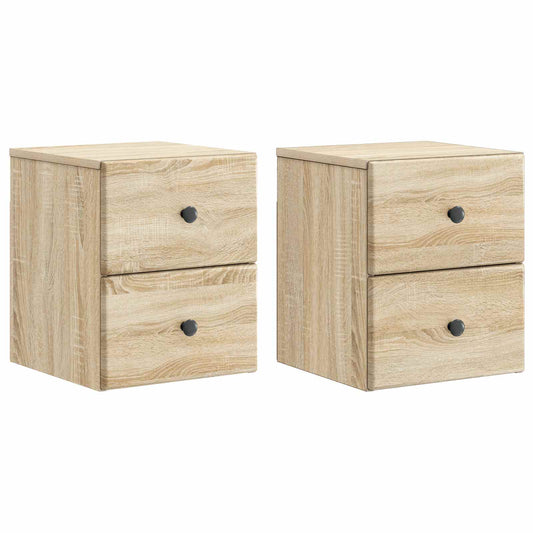 Nástěnný Noční Stolek 2 Pcs Dub Sonoma 34,5 X 33 X 40 Cm