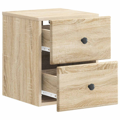 Nástěnný Noční Stolek 2 Pcs Dub Sonoma 34,5 X 33 X 40 Cm