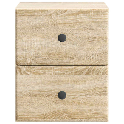 Nástěnný Noční Stolek 2 Pcs Dub Sonoma 34,5 X 33 X 40 Cm