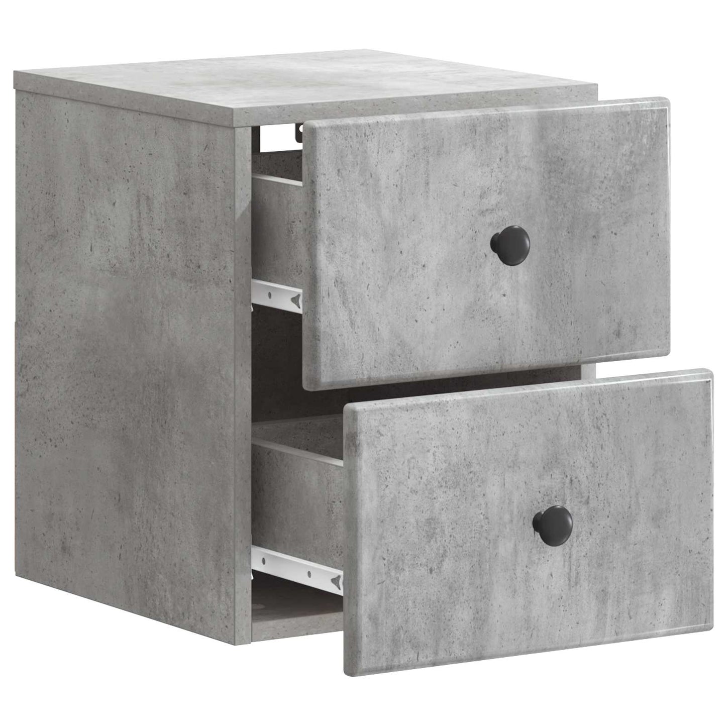 Nástěnný Noční Stolek 2 Pcs Betonově Šedá 34,5 X 33 X 40 Cm