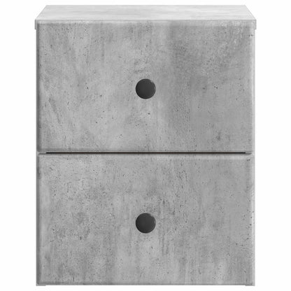 Nástěnný Noční Stolek 2 Pcs Betonově Šedá 34,5 X 33 X 40 Cm