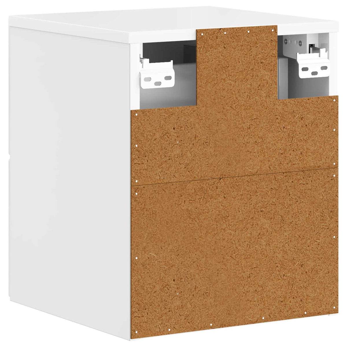 Nástěnný Noční Stolek Se Zásuvkou 2 Pcs Bílá S Vysokým Leskem