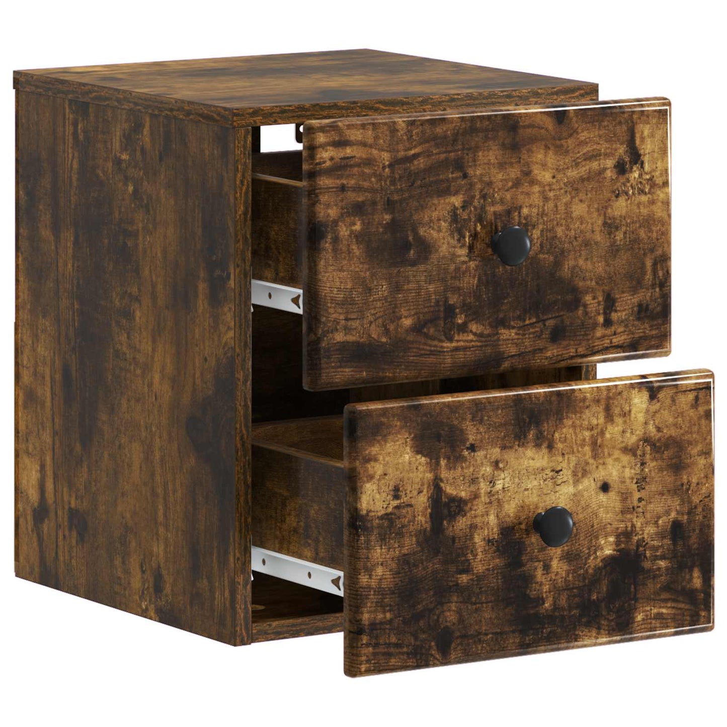 Nástěnný Noční Stolek Se Zásuvkou Kouřový Dub 34,5 X 33 X 40 Cm