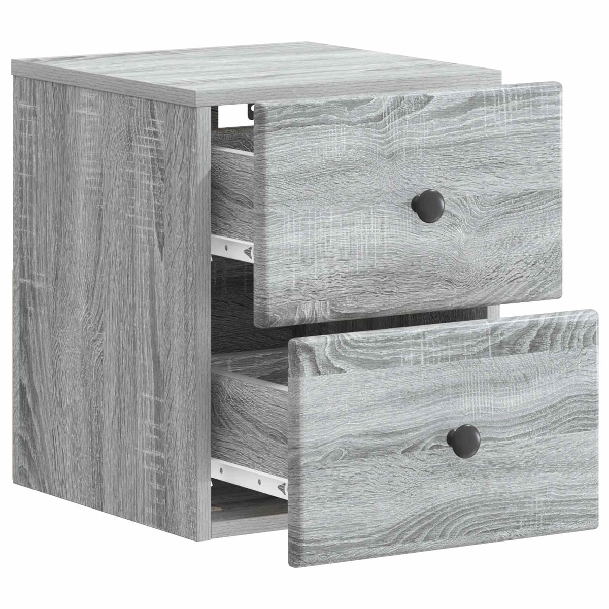 Nástěnný Noční Stolek 2 Pcs Šedá Sonoma 34,5 X 33 X 40 Cm
