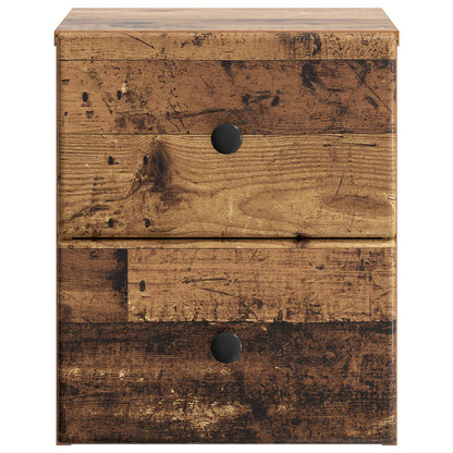 Nástěnný Noční Stolek 2 Pcs Staré Dřevo 34,5 X 33 X 40 Cm