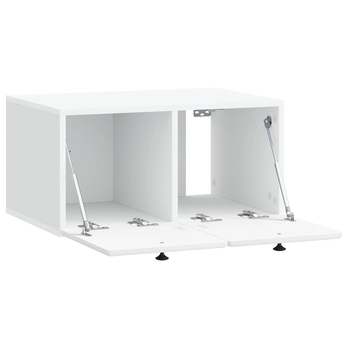 Nástěnná Tv Skříň 59,5 X 41 X 30 Cm Bílá Kompozitní Dřevo