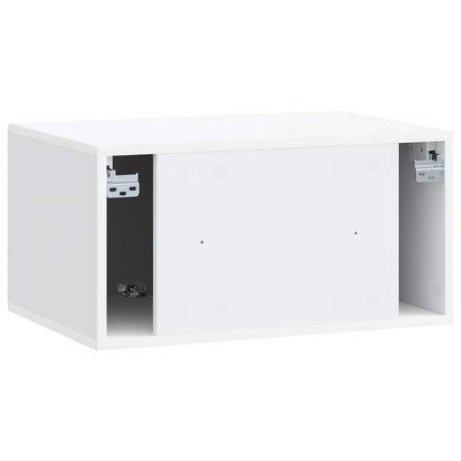 Nástěnná Tv Skříň 59,5 X 41 X 30 Cm Bílá Kompozitní Dřevo