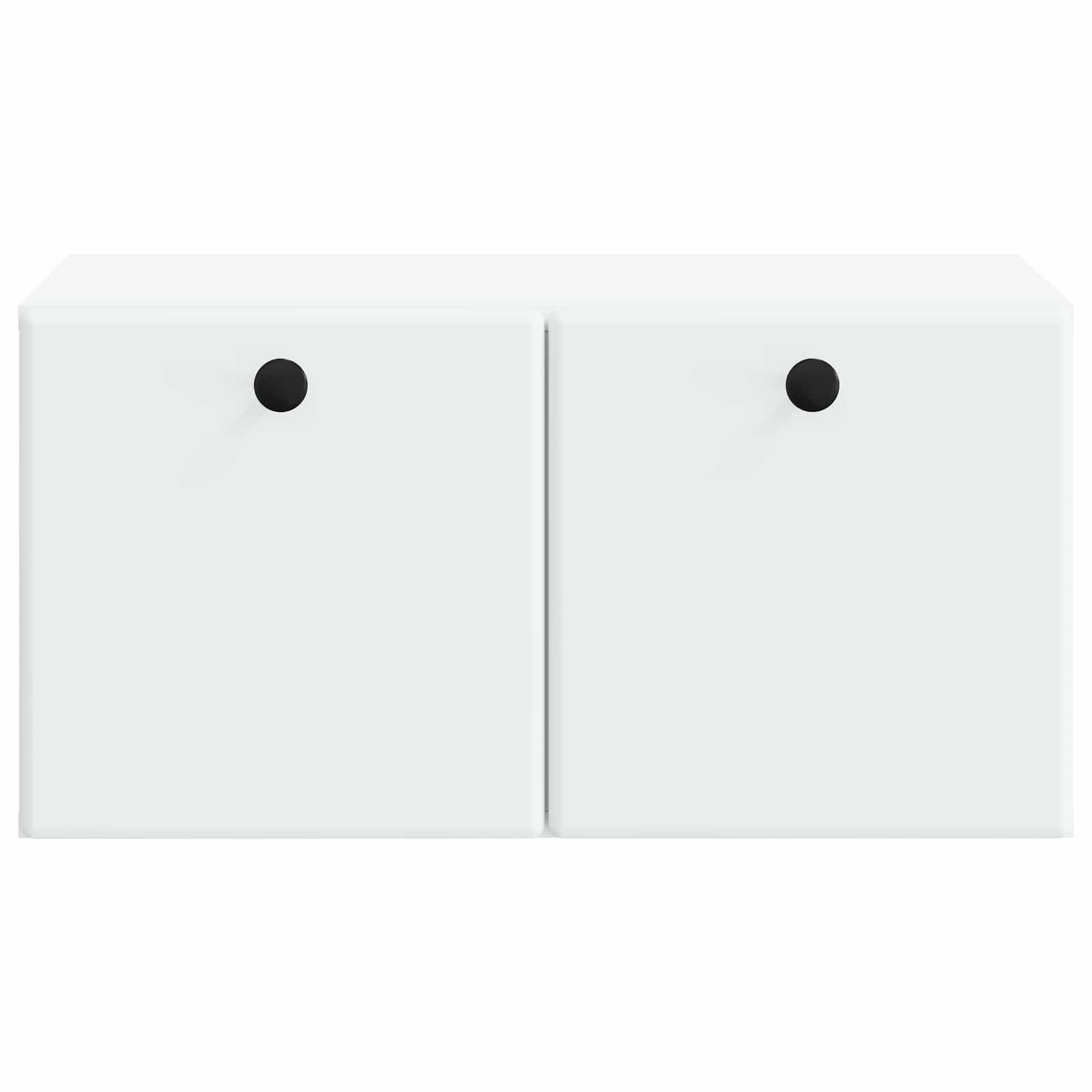 Nástěnná Tv Skříň 59,5 X 41 X 30 Cm Bílá Kompozitní Dřevo