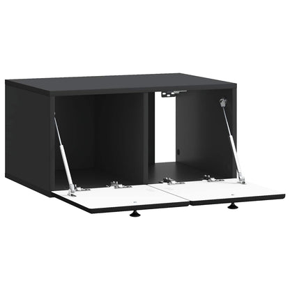 Nástěnná Tv Skříň 59,5 X 41 X 30 Cm Černá Kompozitní Dřevo