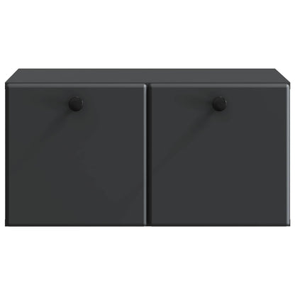 Nástěnná Tv Skříň 59,5 X 41 X 30 Cm Černá Kompozitní Dřevo