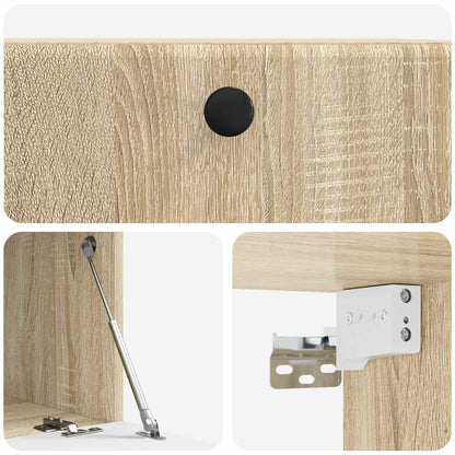 Nástěnná Tv Skříň 59,5 X 41 X 30 Cm Dub Sonoma Kompozitní Dřevo