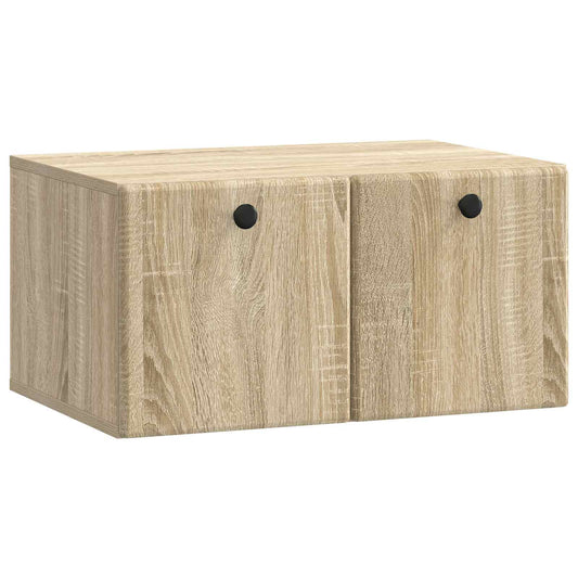 Nástěnná Tv Skříň 59,5 X 41 X 30 Cm Dub Sonoma Kompozitní Dřevo