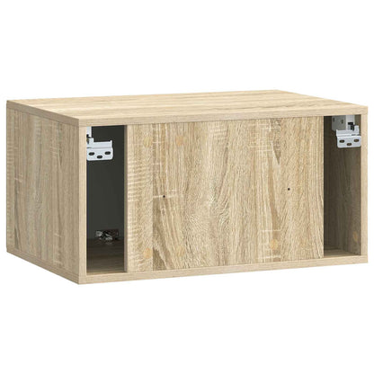 Nástěnná Tv Skříň 59,5 X 41 X 30 Cm Dub Sonoma Kompozitní Dřevo