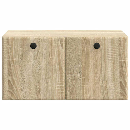 Nástěnná Tv Skříň 59,5 X 41 X 30 Cm Dub Sonoma Kompozitní Dřevo
