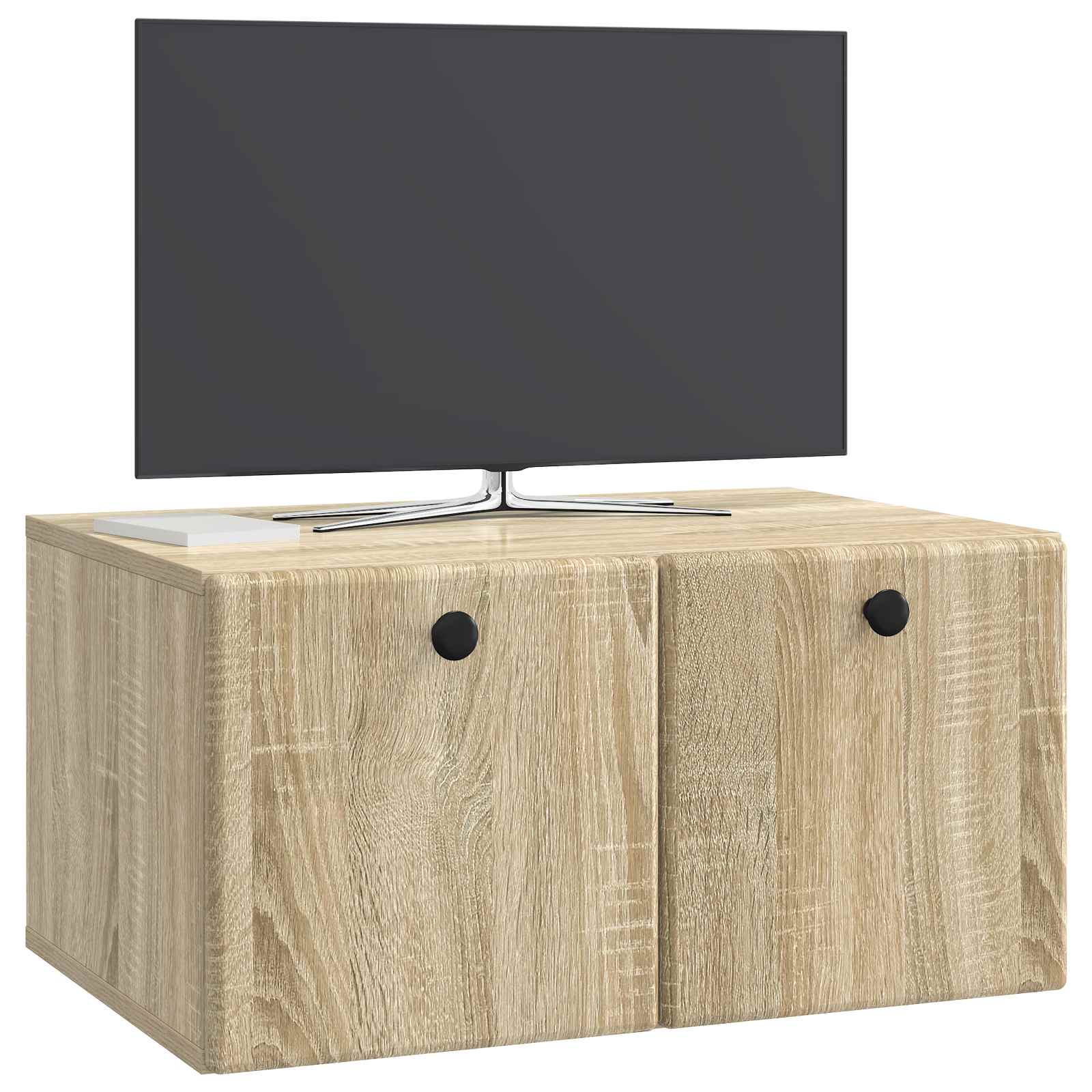 Nástěnná Tv Skříň 59,5 X 41 X 30 Cm Dub Sonoma Kompozitní Dřevo