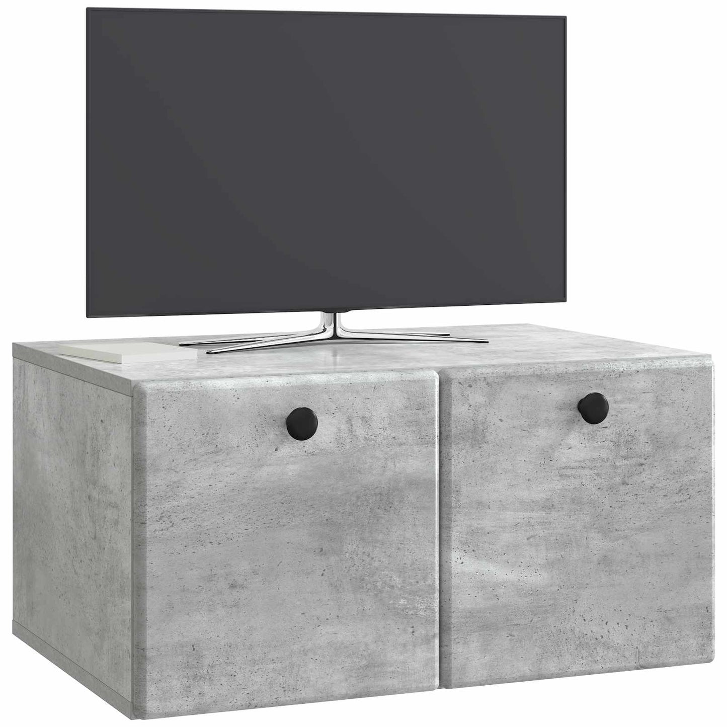 Nástěnná Tv Skříň 59,5 X 41 X 30 Cm Betonově Šedá