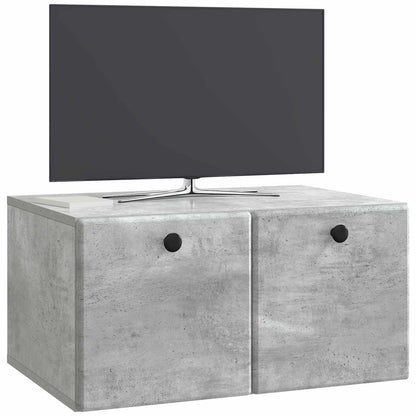 Nástěnná Tv Skříň 59,5 X 41 X 30 Cm Betonově Šedá
