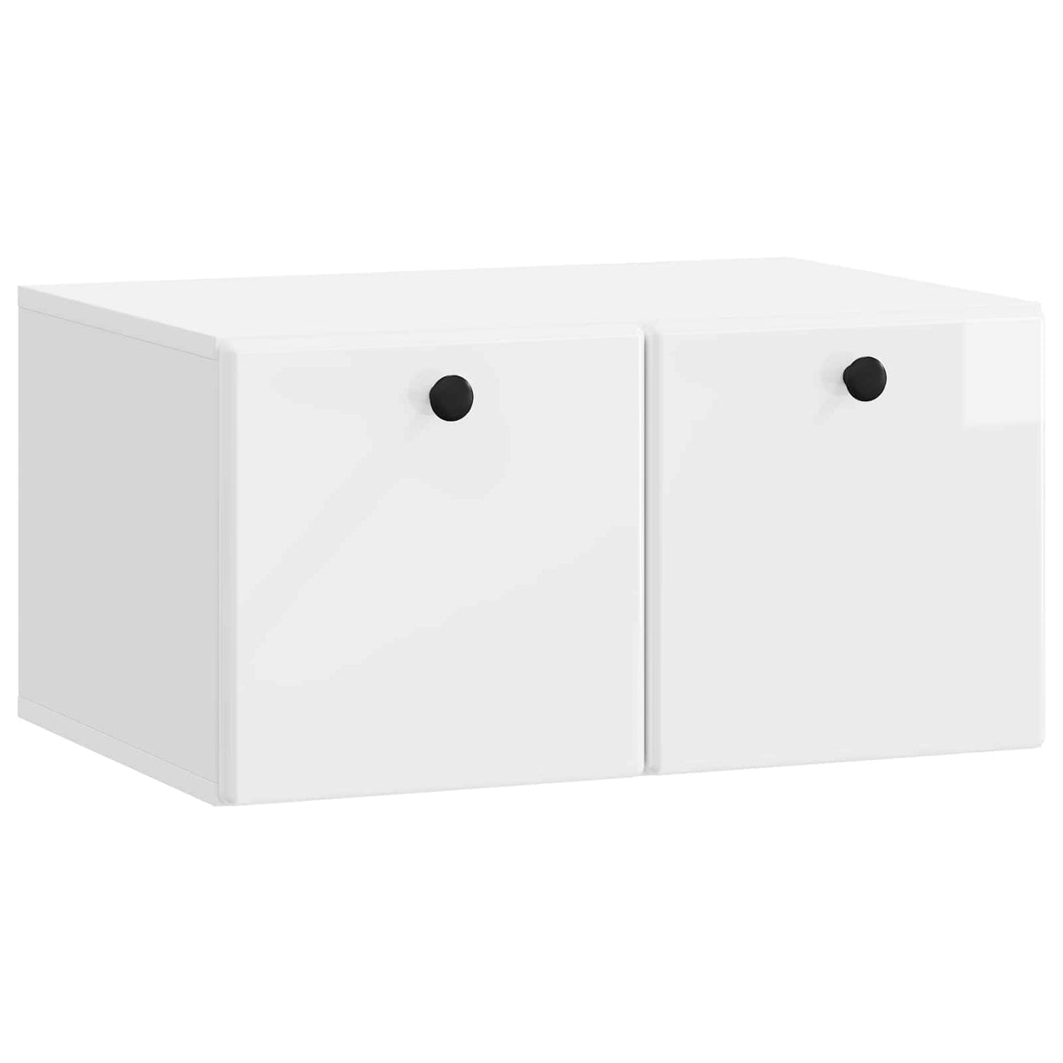 Nástěnná Tv Skříň 59,5 X 41 X 30 Cm Bílá S Vysokým Leskem
