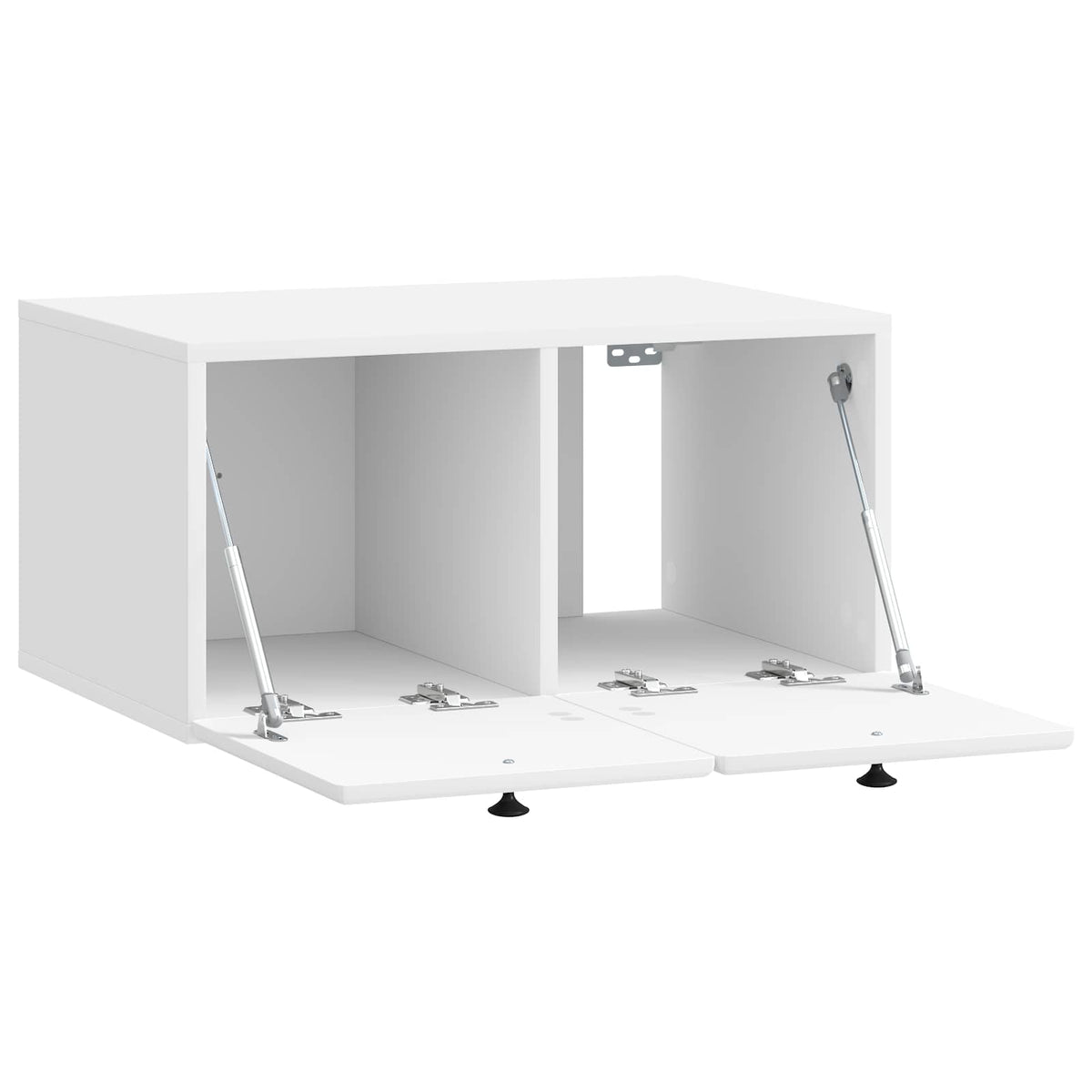 Nástěnná Tv Skříň 59,5 X 41 X 30 Cm Bílá S Vysokým Leskem