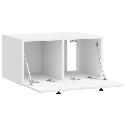 Nástěnná Tv Skříň 59,5 X 41 X 30 Cm Bílá S Vysokým Leskem