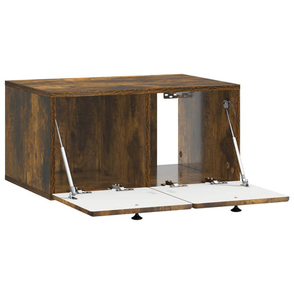 Nástěnná Tv Skříň 59,5 X 41 X 30 Cm Kouřový Dub