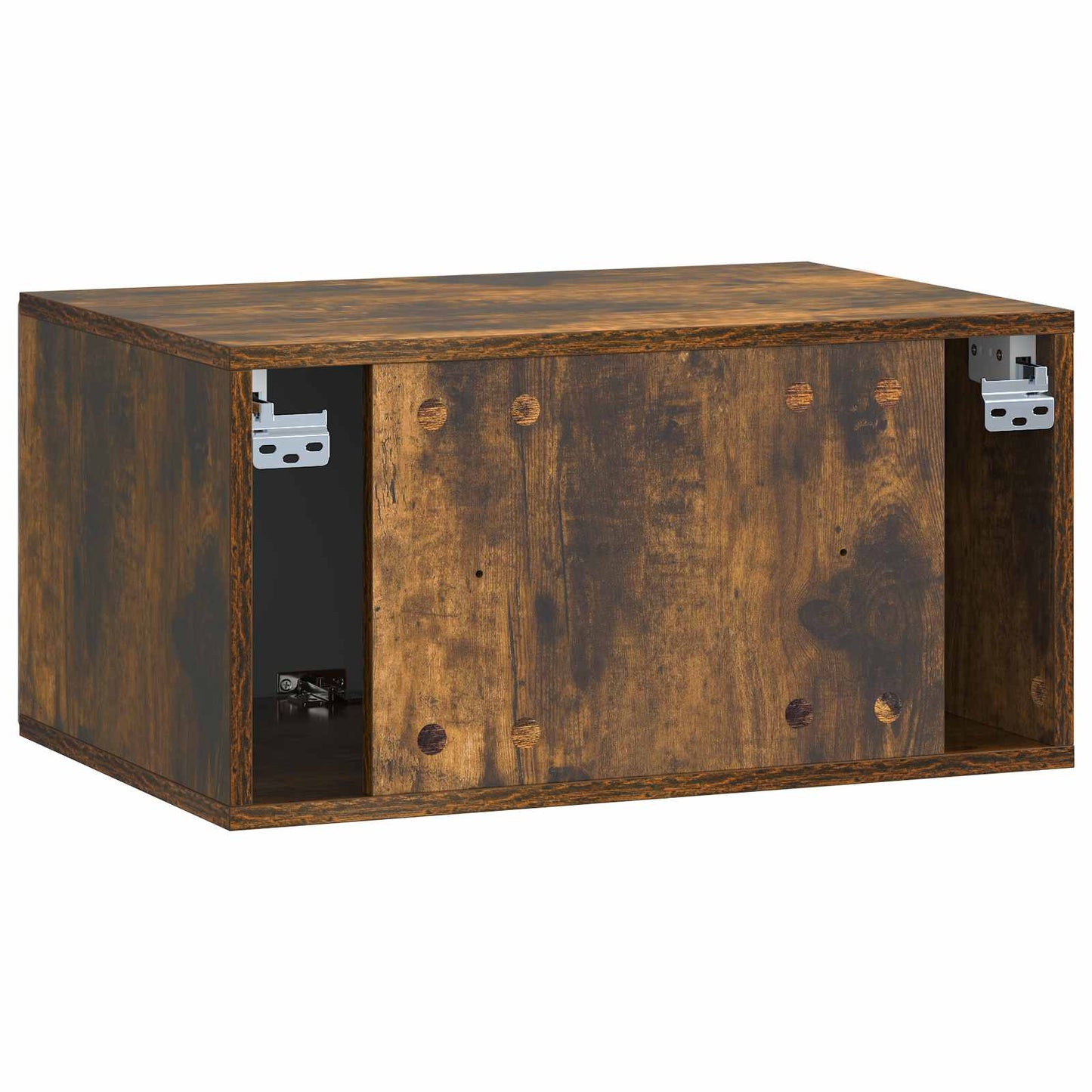 Nástěnná Tv Skříň 59,5 X 41 X 30 Cm Kouřový Dub