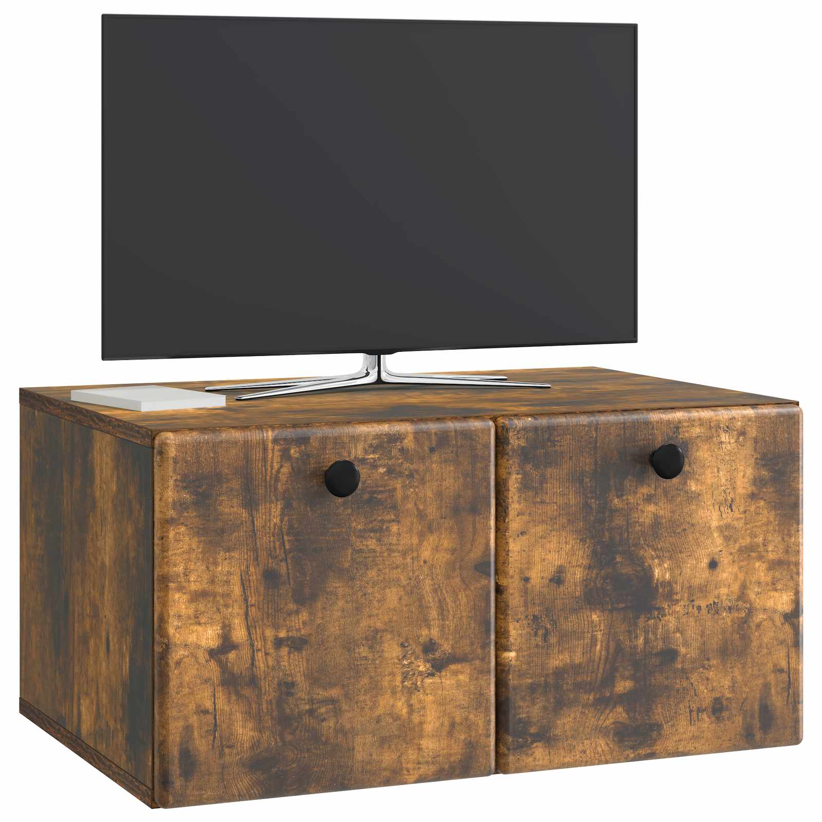 Nástěnná Tv Skříň 59,5 X 41 X 30 Cm Kouřový Dub