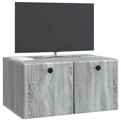 Nástěnná Tv Skříň 59,5 X 41 X 30 Cm Šedý Sonoma