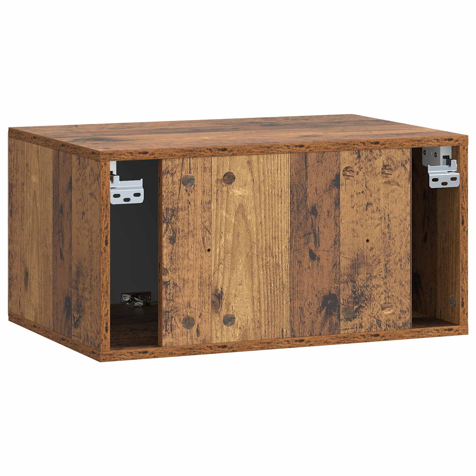 Nástěnná Tv Skříň 59,5 X 41 X 30 Cm Staré Dřevo