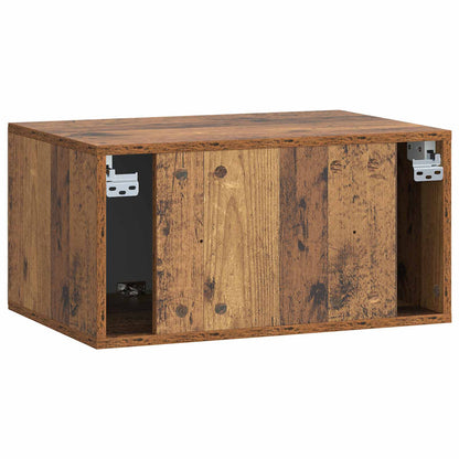 Nástěnná Tv Skříň 59,5 X 41 X 30 Cm Staré Dřevo