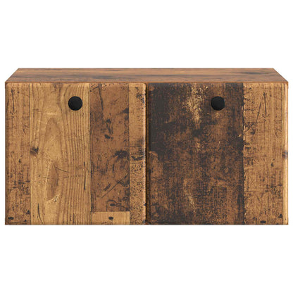 Nástěnná Tv Skříň 59,5 X 41 X 30 Cm Staré Dřevo