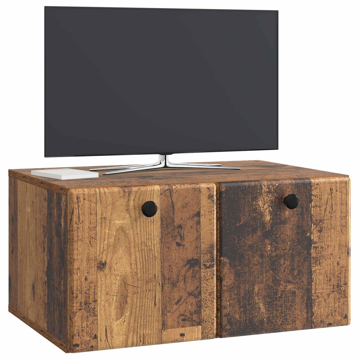 Nástěnná Tv Skříň 59,5 X 41 X 30 Cm Staré Dřevo