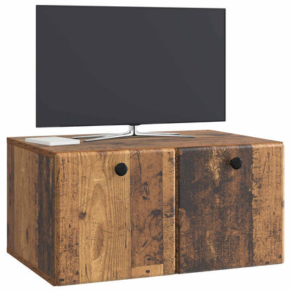 Nástěnná Tv Skříň 59,5 X 41 X 30 Cm Staré Dřevo