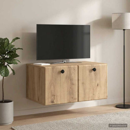 Nástěnná Tv Skříň 59,5 X 41 X 30 Cm Dub Artisan