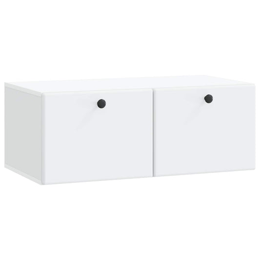 Nástěnná Tv Skříň 78,5 X 41 X 30 Cm Bílá Kompozitní Dřevo