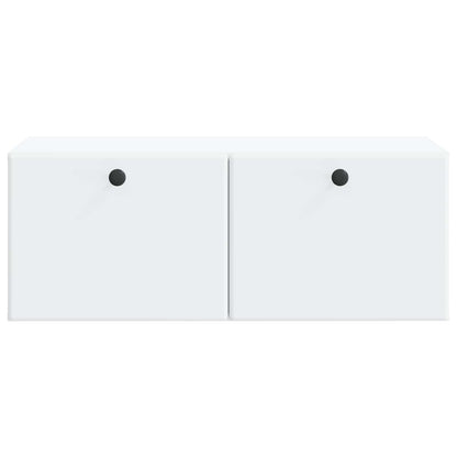 Nástěnná Tv Skříň 78,5 X 41 X 30 Cm Bílá Kompozitní Dřevo