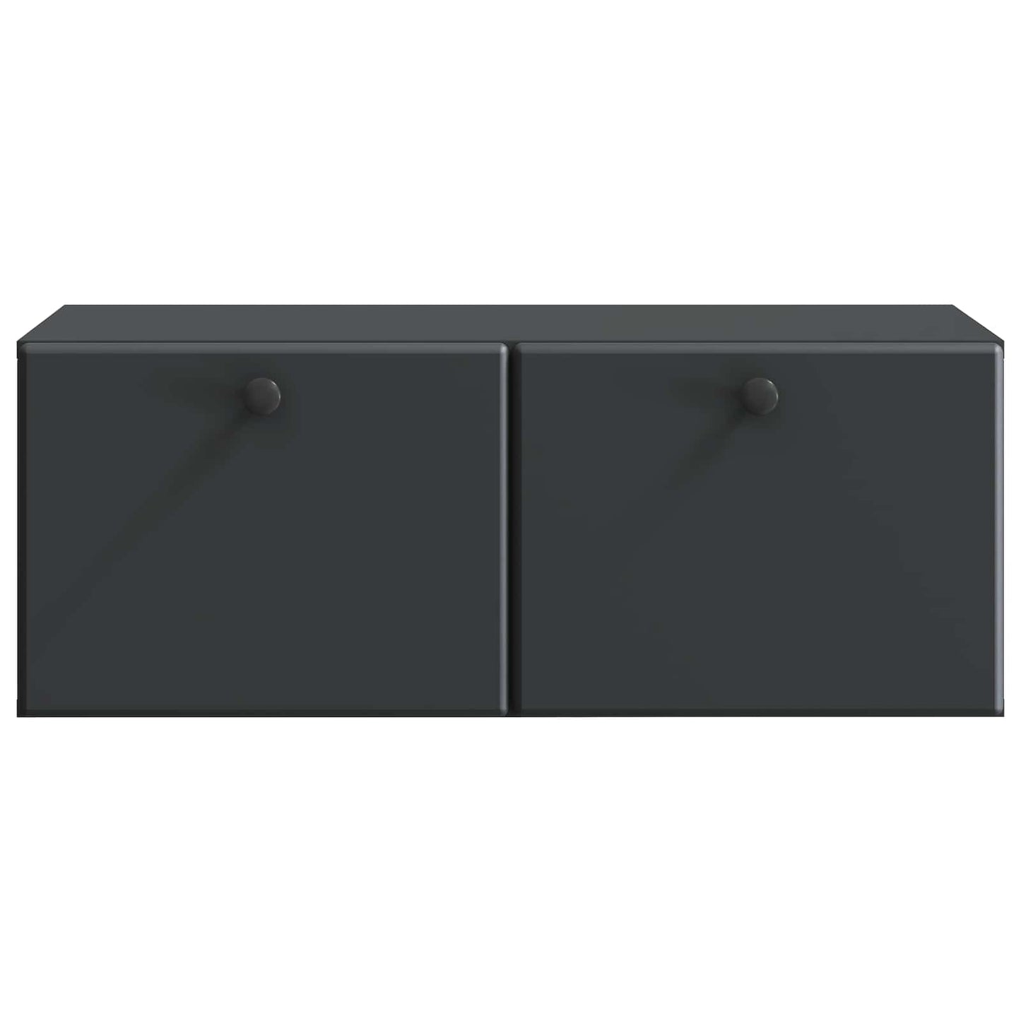 Nástěnná Tv Skříň 78,5 X 41 X 30 Cm Černá Kompozitní Dřevo