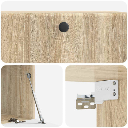Nástěnná Tv Skříň 78,5 X 41 X 30 Cm Dub Sonoma Kompozitní Dřevo