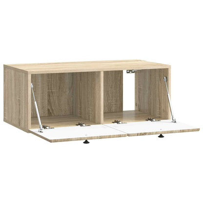 Nástěnná Tv Skříň 78,5 X 41 X 30 Cm Dub Sonoma Kompozitní Dřevo