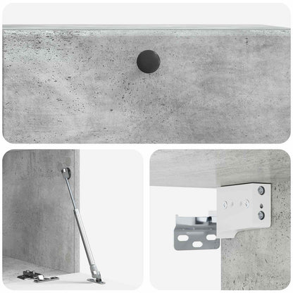 Nástěnná Tv Skříň 78,5 X 41 X 30 Cm Betonově Šedá
